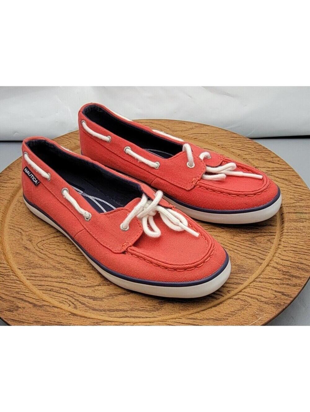 Nautica Pinecrest A Women's Boat Shoes ā Size 6 ā Coral Slip-On